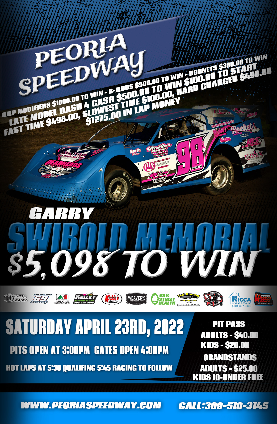 GARRY SWIBOLD MEMORIAL $5098 TO WIN $500 TO START FOR UMP LATE MODELS post thumbnail image