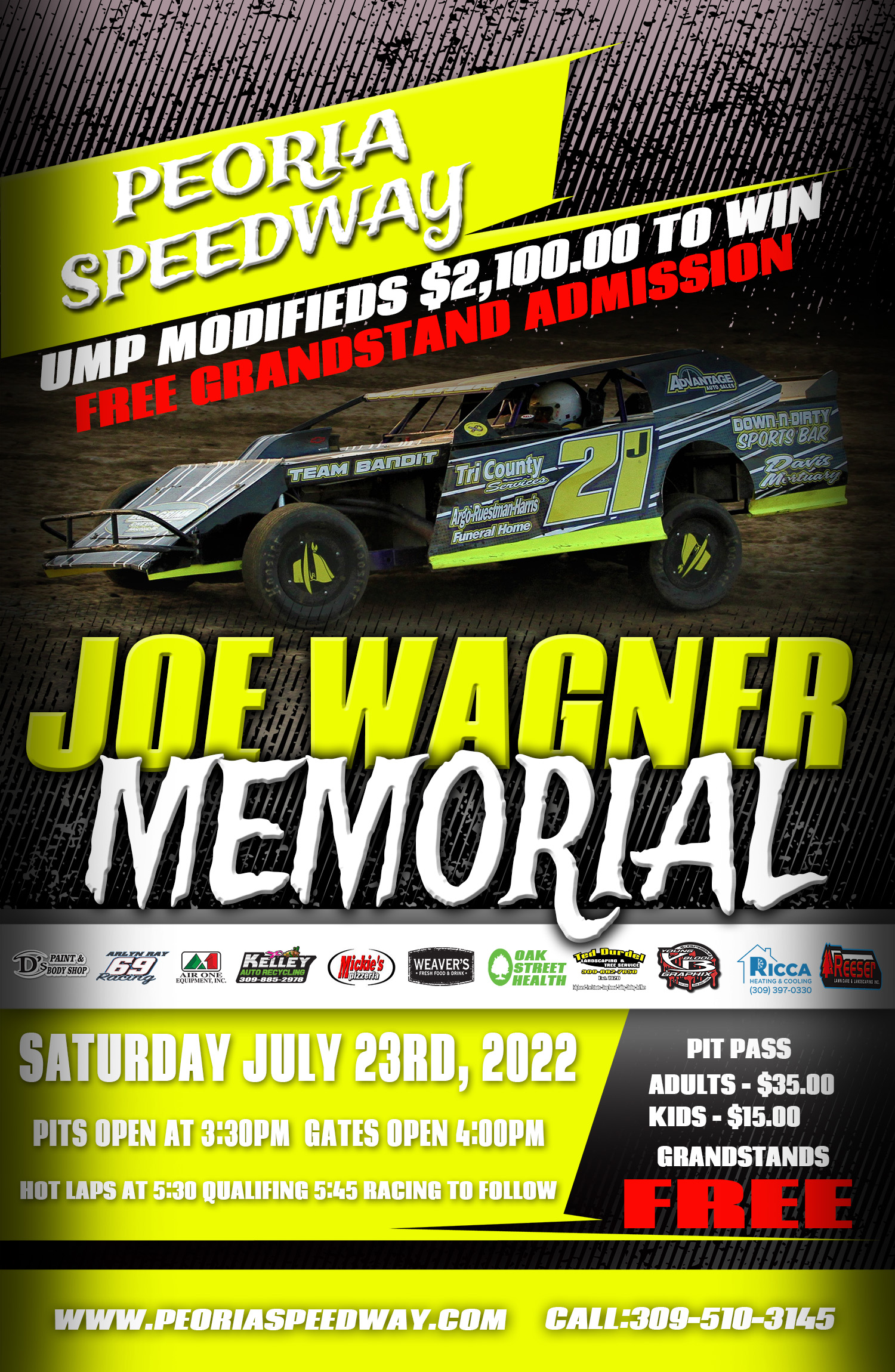 JOE WAGNER MEMORIAL AND FREE GRANDSTAND ADMISSION post thumbnail image